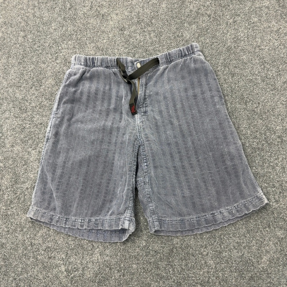 Gramicci Shorts Mens L Blue Corduroy Belted G-Short Gorpcore Outdoor Style